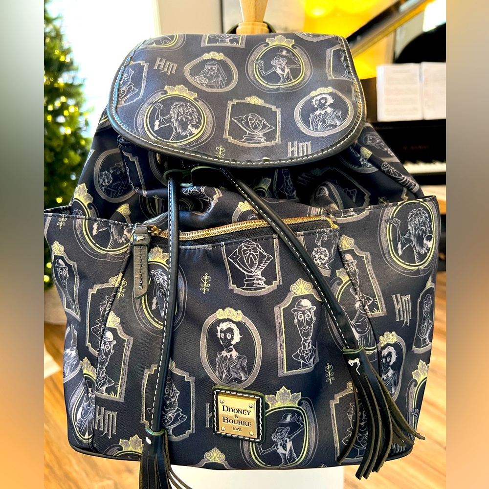 HTF Dooney and Bourke Disney Haunted Mansion Backpack Bag